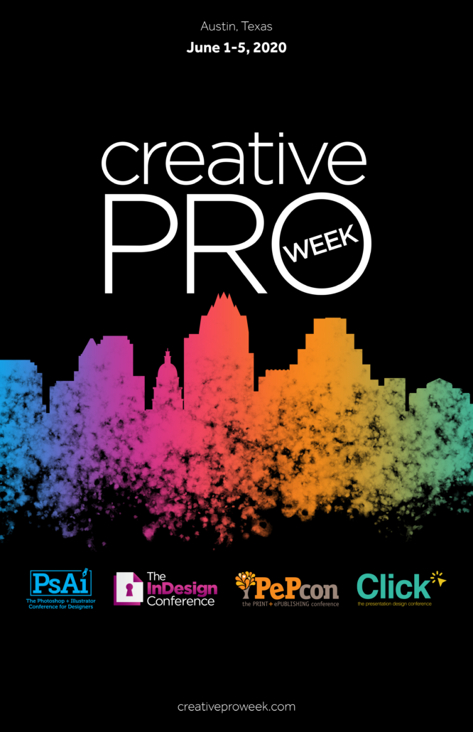 Ashley Spotkill – Austin 2020 poster | CreativePro Week