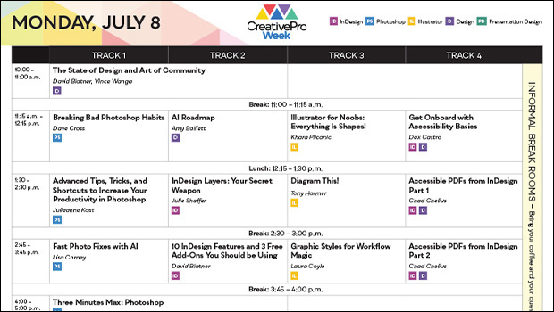 CreativePro Week 2024 Agenda