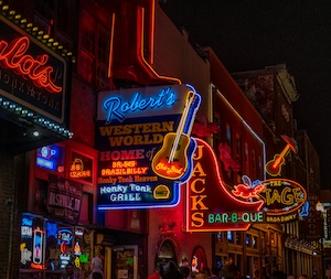 Nashville at night