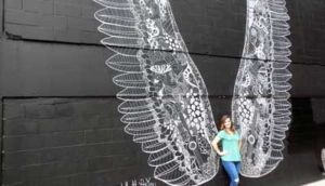 Nashville mural What Lifts You wings street art